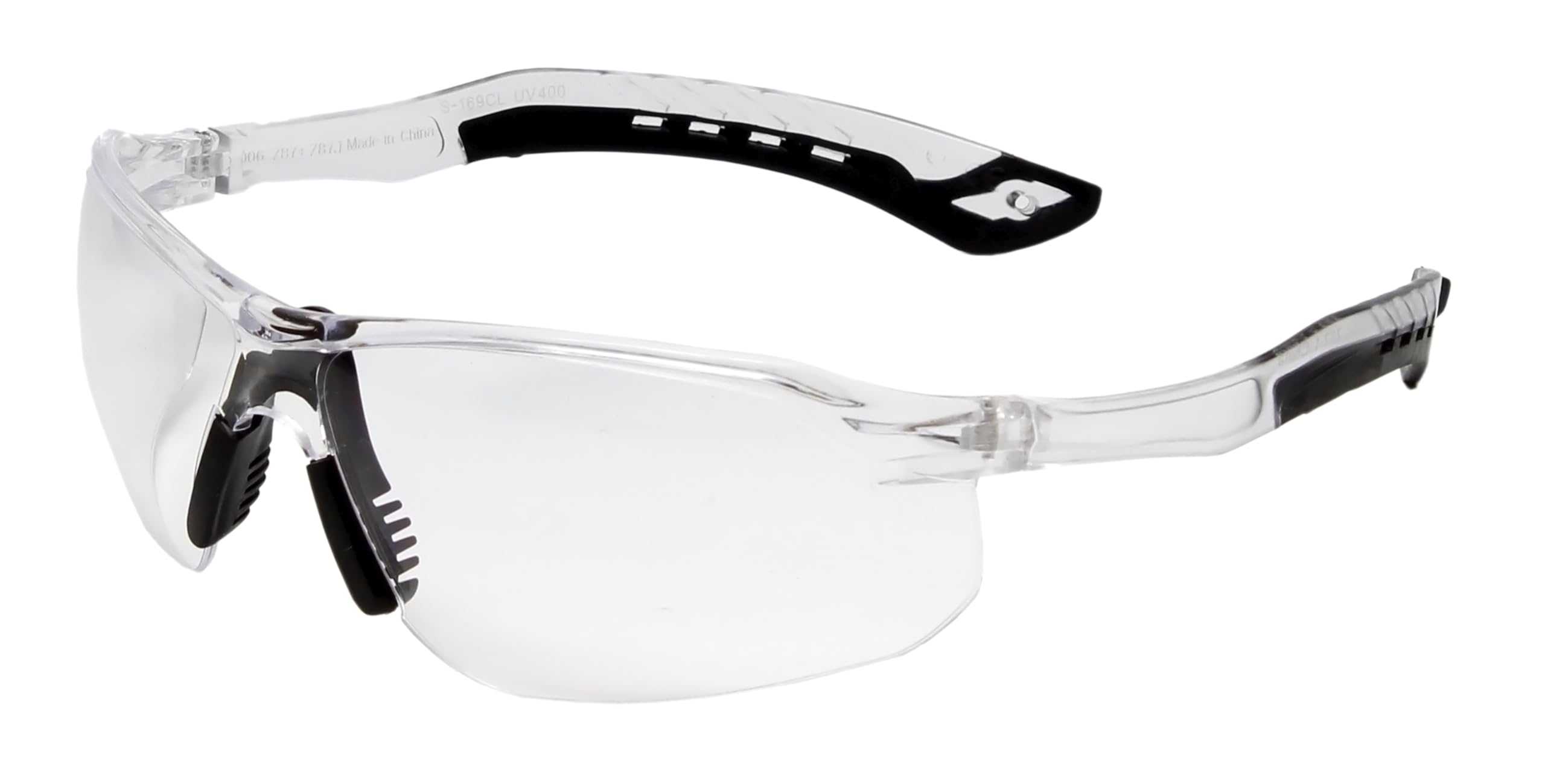 Amazon.com: Calabria Replays Clear Crystal Black Sport Safety